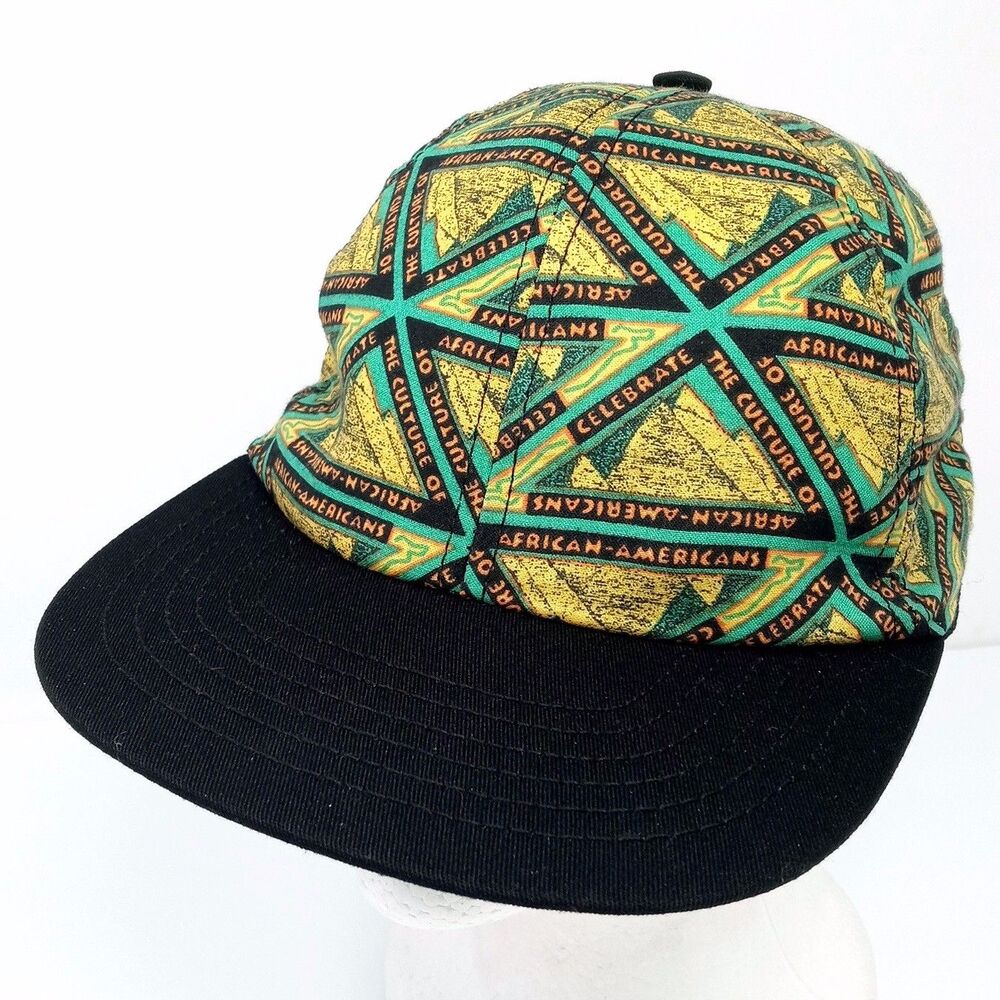 Vintage 90s African American Culture HBO Pepsi Made in USA Aztec Snapback Hat